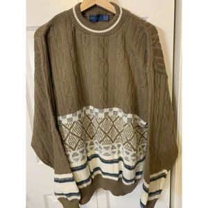 Vintage Towncraft Made In USA Men’s Sz XLT Long Sleeve Pullover Knit Sweater‎